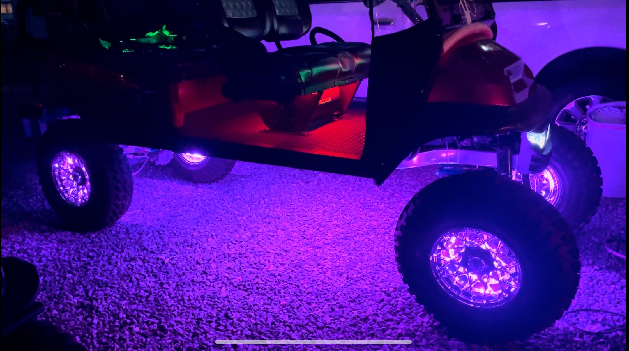 Club Car Custom Wheel Lights and Underglow